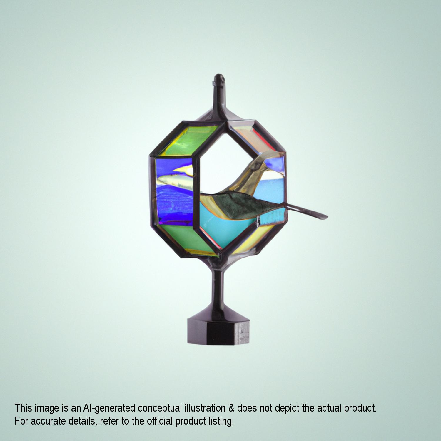 Stained Glass Bird Lamps